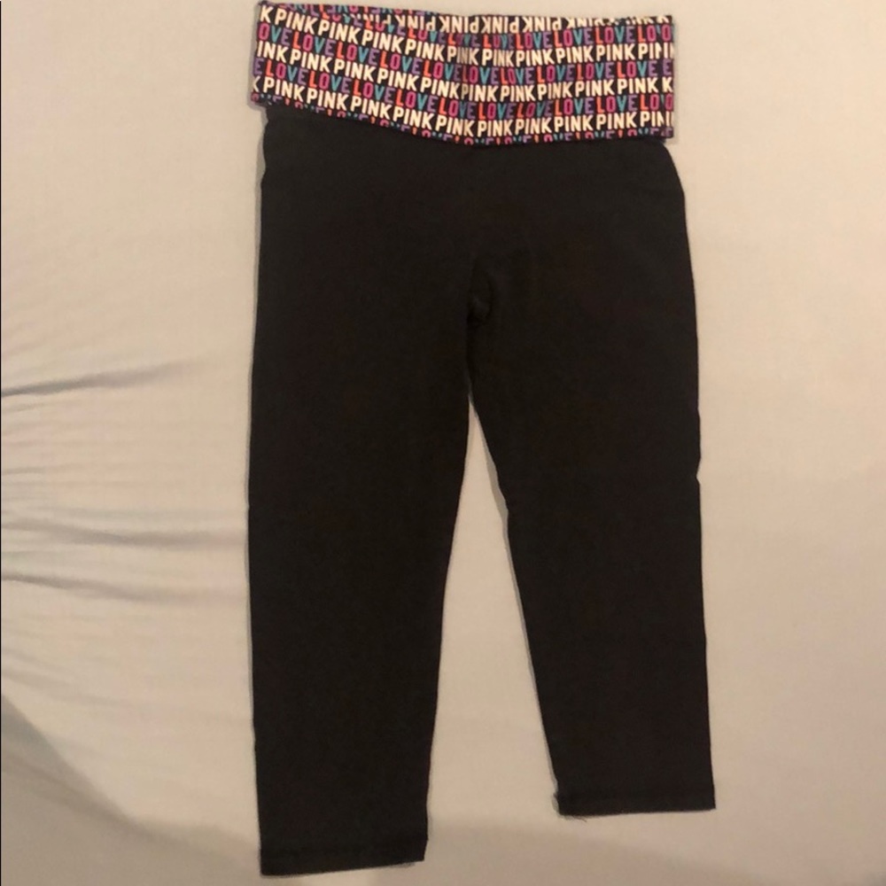 VS Pink Crop Leggings